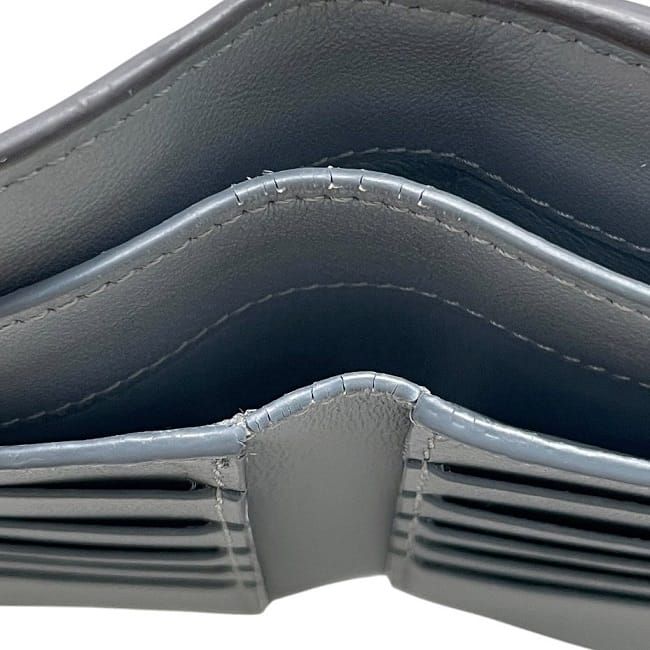 Fendi Fold Wallet Gray Peekaboo 8m0438 Excellent Condition Leather