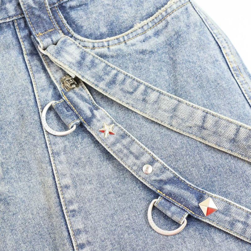 Balenciaga 22ss Raver Baggy Pants Raver Baggy Denim Pants 681703 Tjw60 Indigo 34