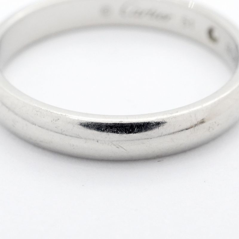 Cartier Ring C Deux 1PD Pt950 Platinum Diamond #51 Ladies