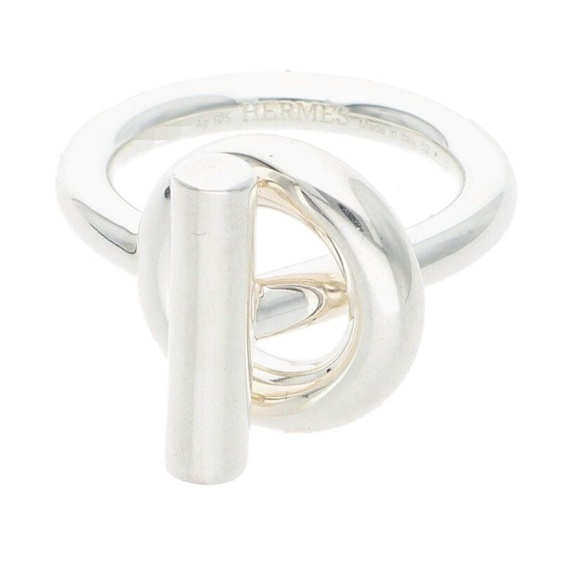 Hermes Echape Silver Ring 52 11