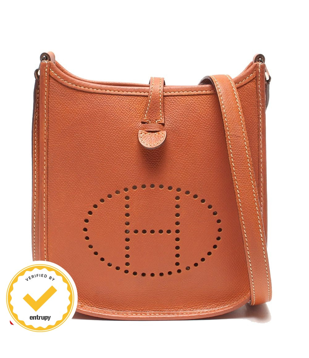 Hermes Shoulder Bag Crossbody Silver Evelyne TPM