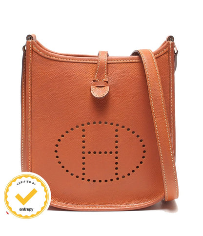Hermes Shoulder Bag Crossbody Silver Evelyne TPM