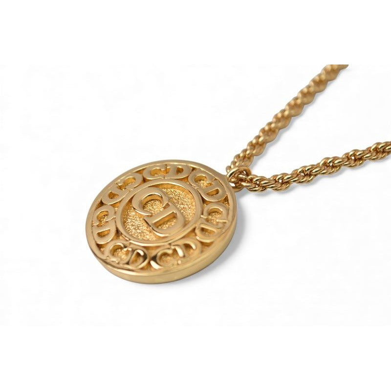 Christian Dior Necklace Vintage CD Logo — view 4