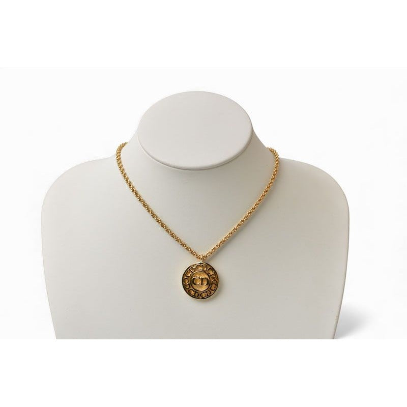 Christian Dior Necklace Vintage CD Logo — view 6