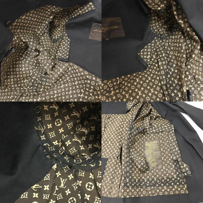 Louis Vuitton Pea Coat Mackintosh Cotton Black