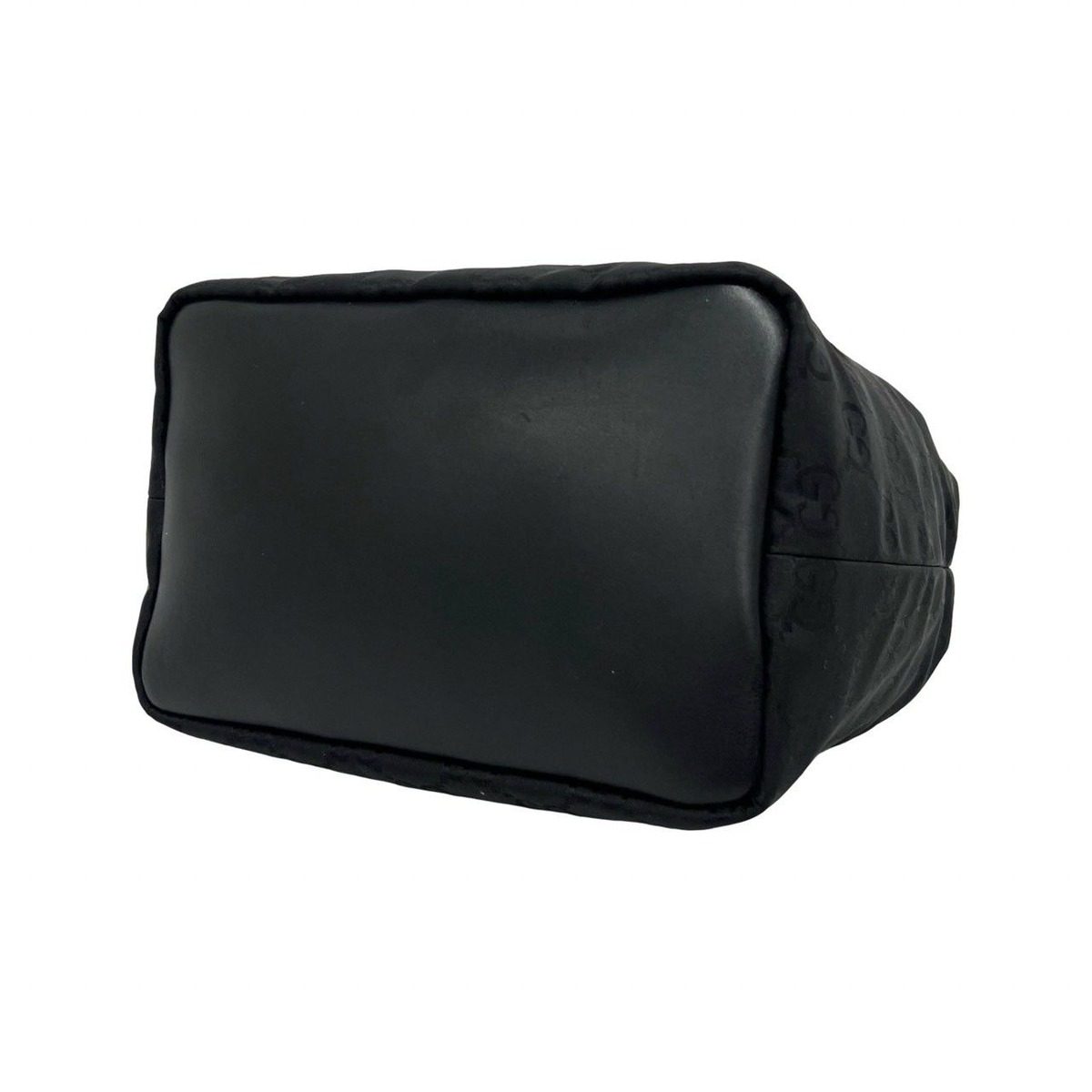 Gucci GG Canvas Bamboo Leather Shoulder Bag Semi Black — view 8