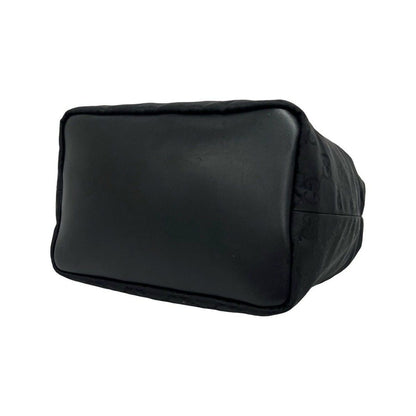 Gucci GG Canvas Bamboo Leather Shoulder Bag Semi Black — view 8