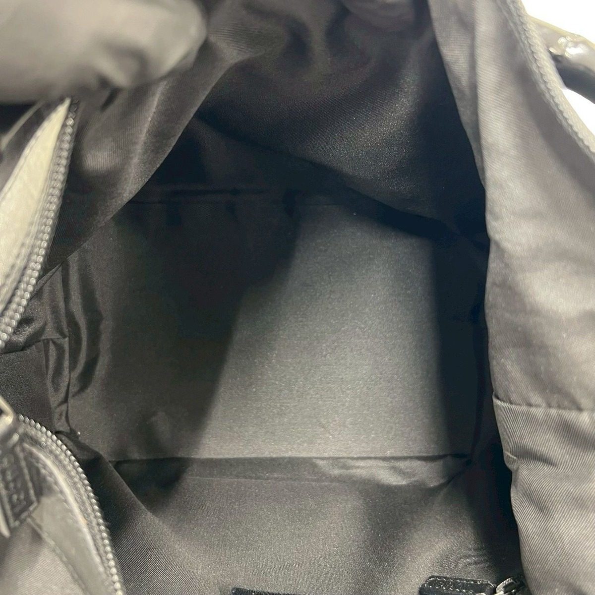 Gucci GG Canvas Bamboo Leather Shoulder Bag Semi Black — view 9