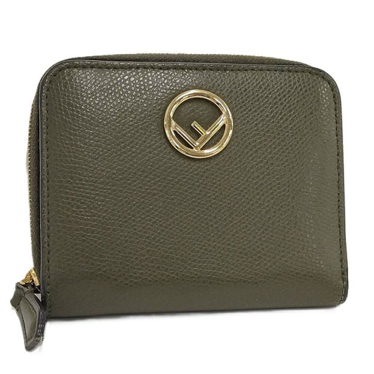 Fendi Wallet F's Leather Green
