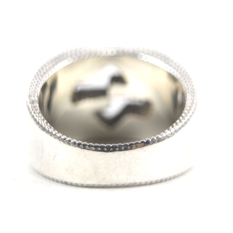 Gucci 479229 Interlocking G Ag925 Ring Silver 21 Made In Italy