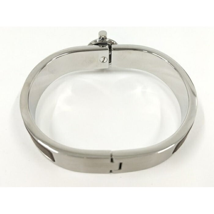Hermes Bangle Click Plated Silver Grenadine Brownish — view 3