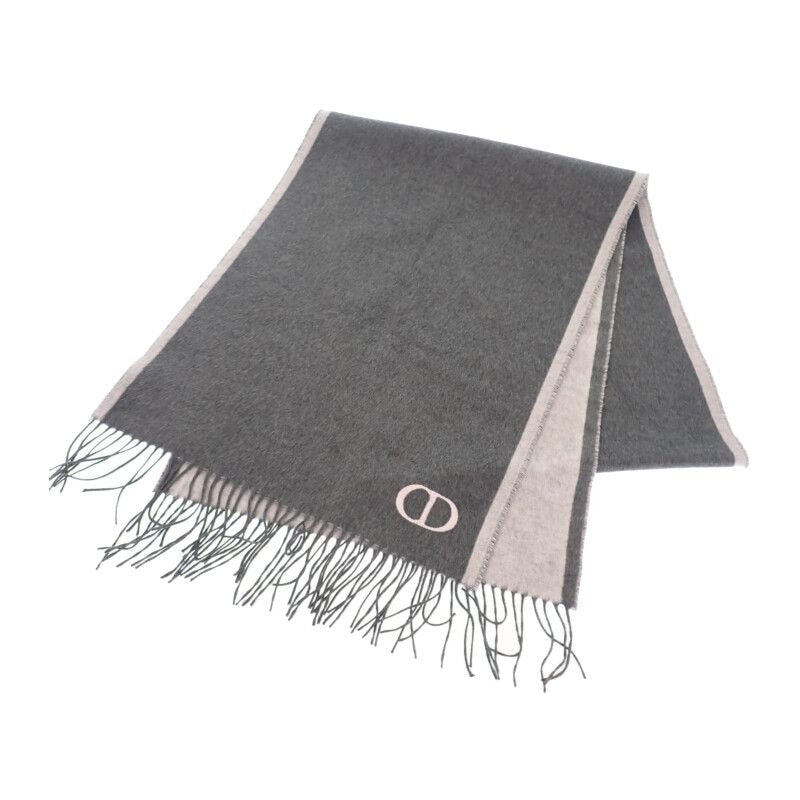 Christian Dior Cdicon Double Face 93 E0015 Dh001 Scarf Silk Gray Pink Men