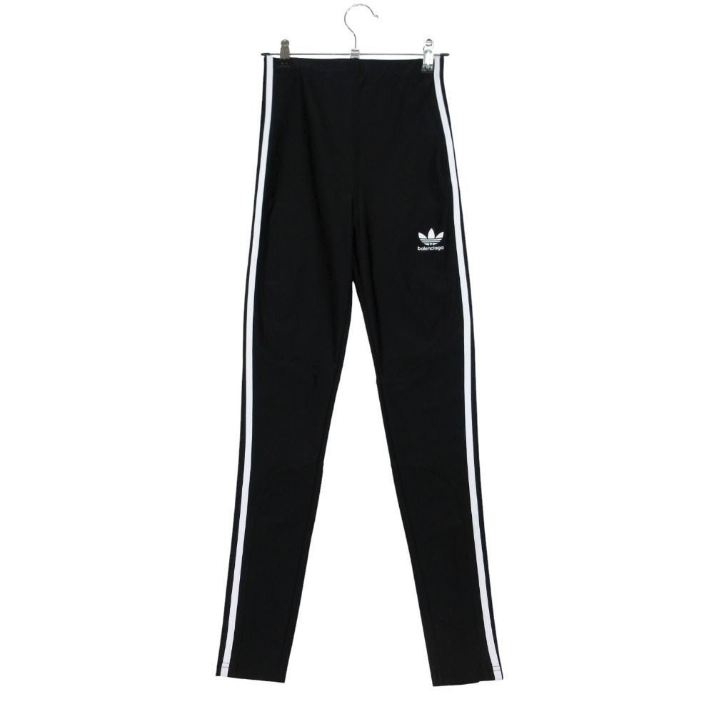 Balenciaga Adidas Pants Stretch Leggings 34 XS Black