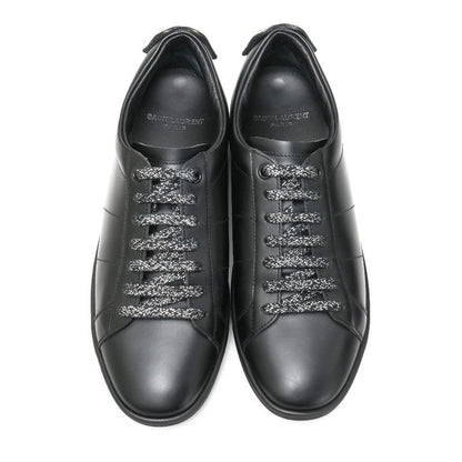 Saint Laurent Paris Sneakers Size 37 Low Cut Rip Patch Leather Shoes 20250722