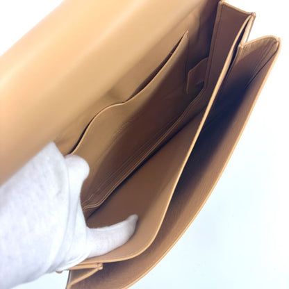 Bottega Veneta Mount Envelope 2WAY Chain Shoulder Leather Beige Handbag Gold