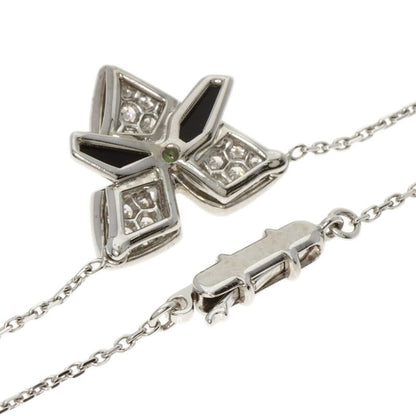 Cartier Caresse D'orchide Par Cartier Tsavorite Onyx Diamond Necklace 18K White