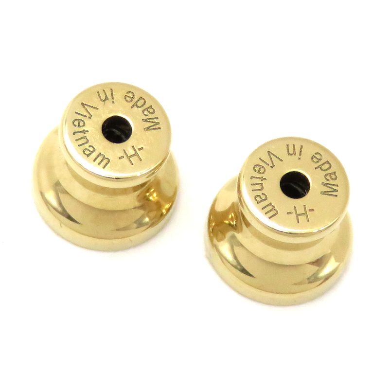 Hermes Earrings Sur Mer PM GP Buffalo Horn Beige X Black X Gold Hardware [box