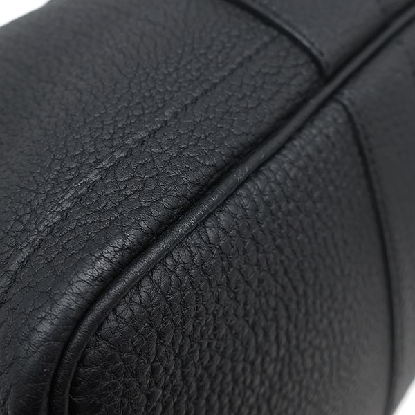 Hermes Tote Bag Garden Party PM Negonda Black Silver Hardware Black Engraved Y