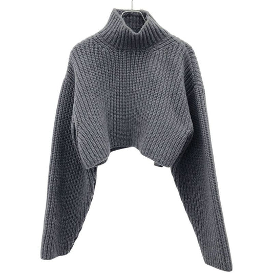Balenciaga 23aw Cropped Sweater Low Gauge Cropped Wool Knit Sweater 771046