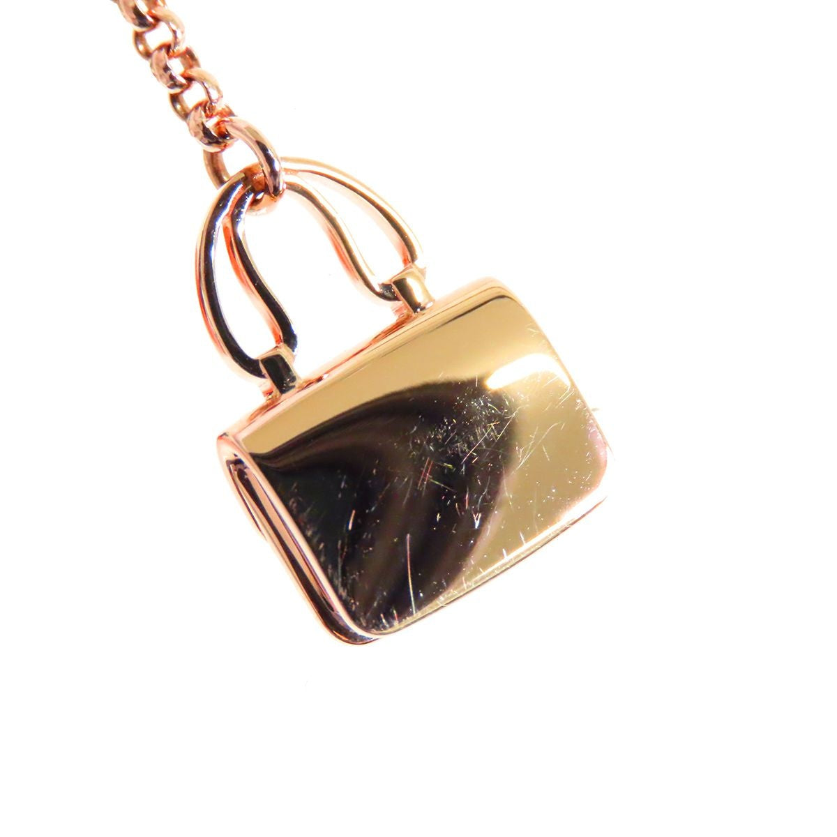 Hermes Earrings Amulette Constance Pink Gold 18K Diamond — view 4