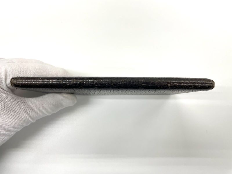 Gucci Interlocking G Logo Leather Long Wallet Billfold 124575 Black Made In