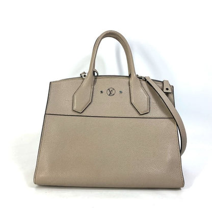Louis Vuitton Handbag City Steamer MM Calfskin Galle Gray