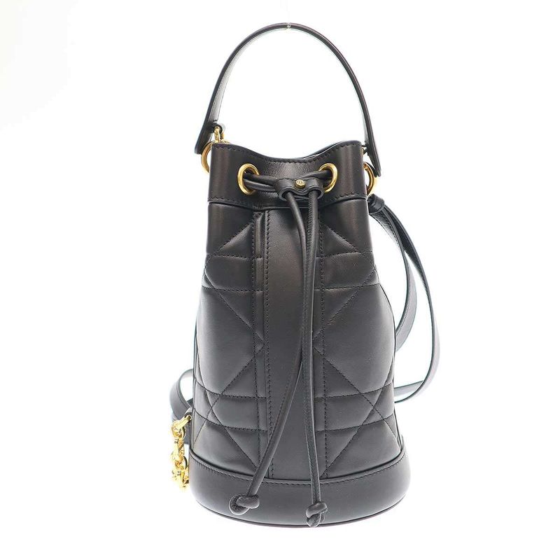 Christian Dior 24ss Backpack Small Maxi Cannage Calfskin M3350uhow_m900 Black