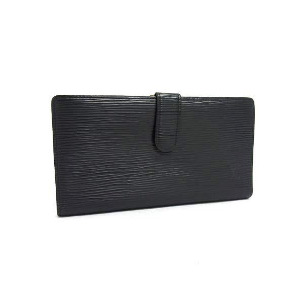 Louis Vuitton Long Wallet Epi Continental Viennese Black Leather