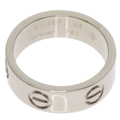 Cartier Love Ring #48 Ring - 18K White Gold Ladies