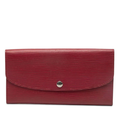 Louis Vuitton Epi Portefeuille Emily Wallet Fuchsia Red Leather