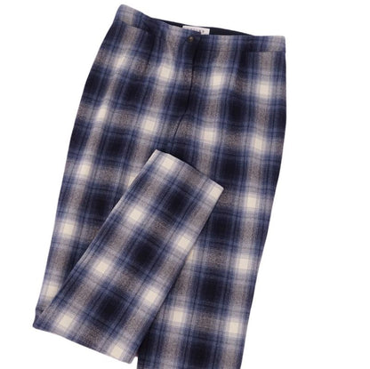 Celine Pants Long Pants Checked Wool Bottoms Men's Made In France 36 (S