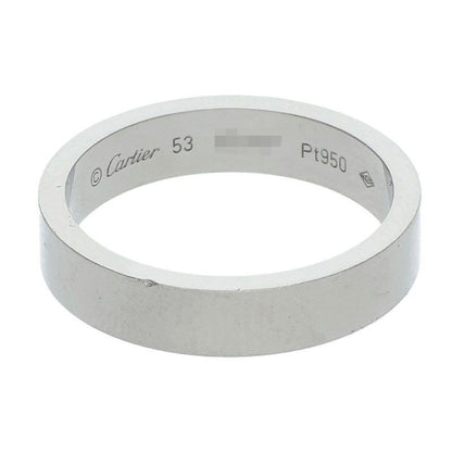 Cartier C De Cartier Wedding Platinum Ring Men's Size 13