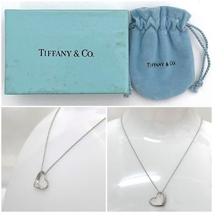 Tiffany & Co Open Heart Necklace Ec22789 Silver