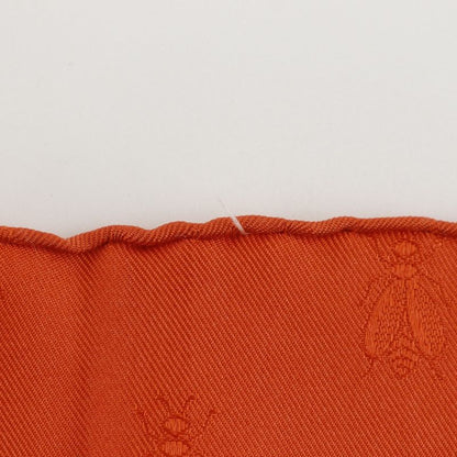 Hermes Carré 90 Napoleon Silk White/orange Women's Scarf
