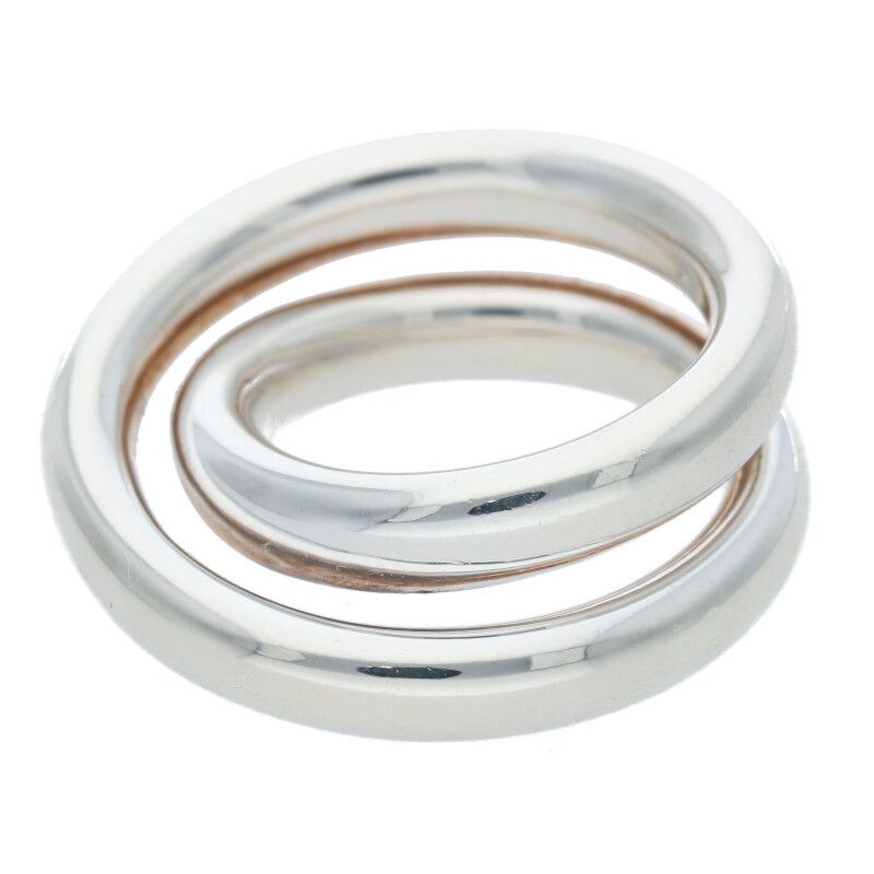 Hermes Vertige Silver Ring Men's 50 9