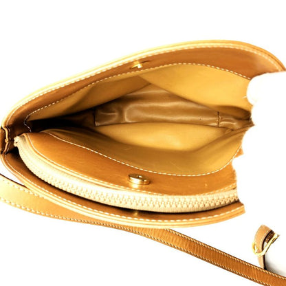 Celine M08 Shoulder Bag Macadam PVC Vintage Beige Women