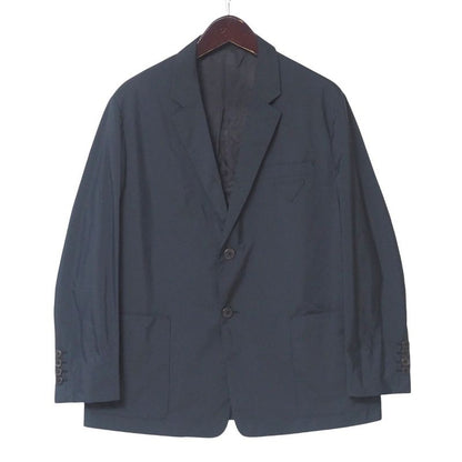 Prada G8240 Tailored Jacket Size 54R Stripe 2B Bleather Single Jacket Triangular