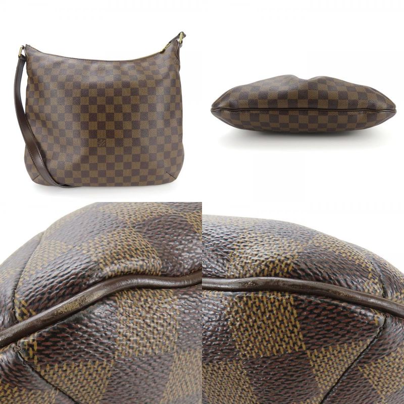 Louis Vuitton Shoulder Bag Bloomsbury GM N42250 Damier Ebène Brown Gold