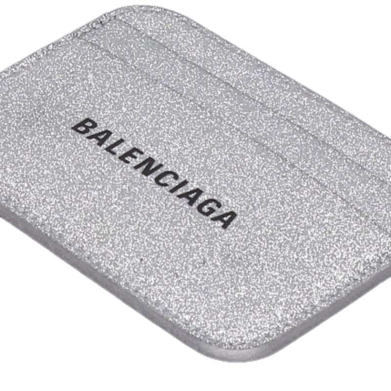 Balenciaga 593812 Logo Glitter Card Case For Men