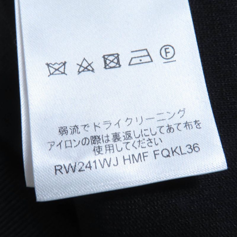 Louis Vuitton 24SS Logo One Shoulder Technical Knit Pullover Top Black XS Made