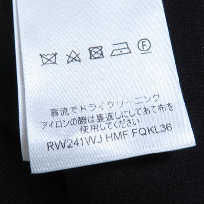 Louis Vuitton 24SS Logo One Shoulder Technical Knit Pullover Top Black XS Made