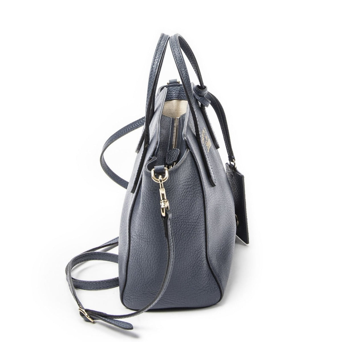 Gucci Mini Swing Tot Blue Grain Leather AB — view 4