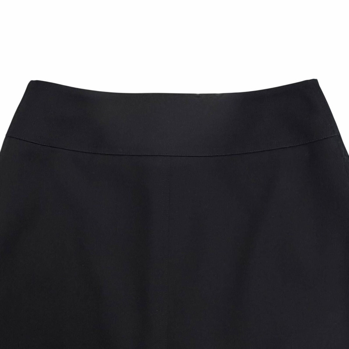 Hermes Wool Center Zip Tight Skirt Black 34 — view 5