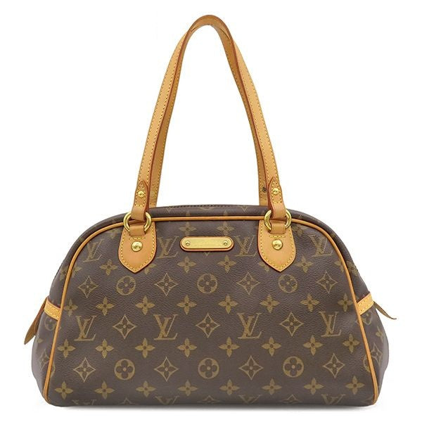 Louis Vuitton Shoulder Bag Montorgueil PM Monogram Canvas Gold