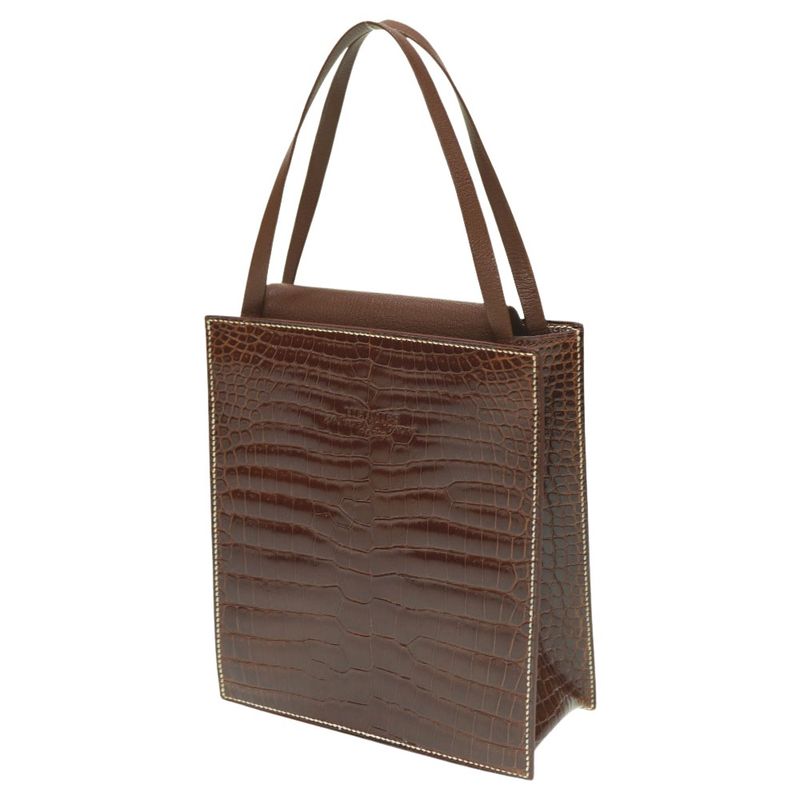Hermes Lucy PM Tote Bag Niloticus/leather Brown 0125hermes