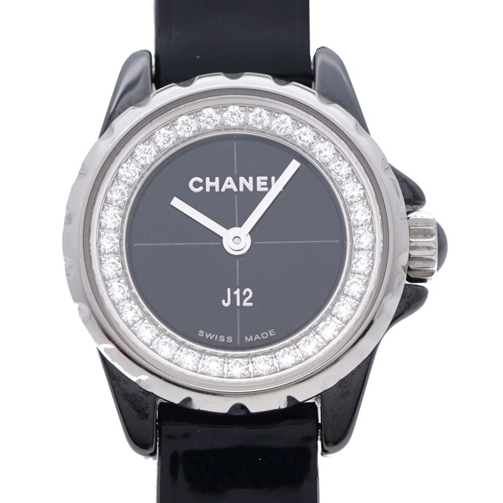 Chanel Diamond Bezel with Globe Limited Quartz Watch Ceramic