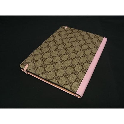 Gucci Disney Collaboration Daisy GG Pattern Leather Notebook Brown — view 2