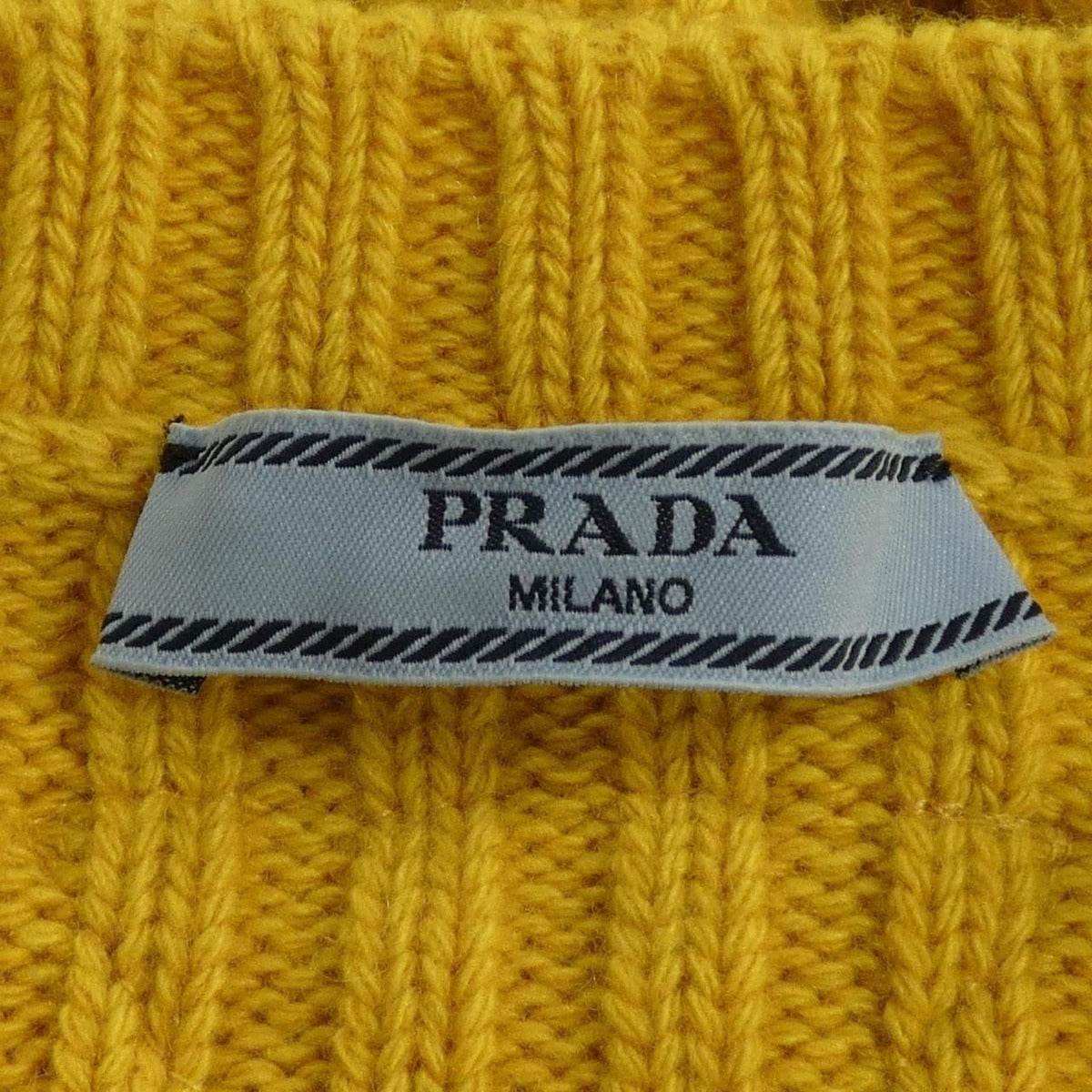 Prada Knit Top Cashmere Yellow — view 4