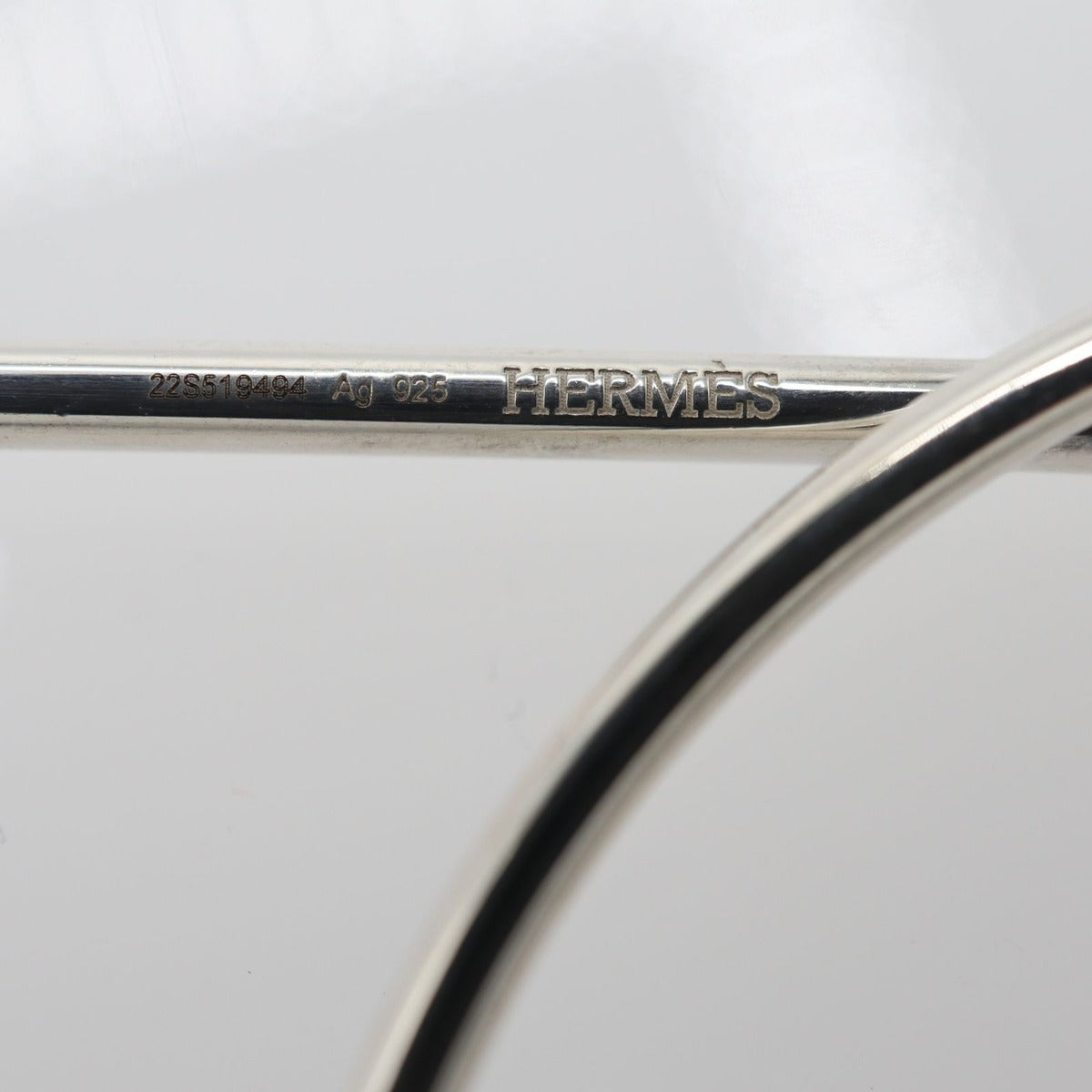 Hermes Earrings Loop MM 925 Sterling Silver Box Bag — view 3