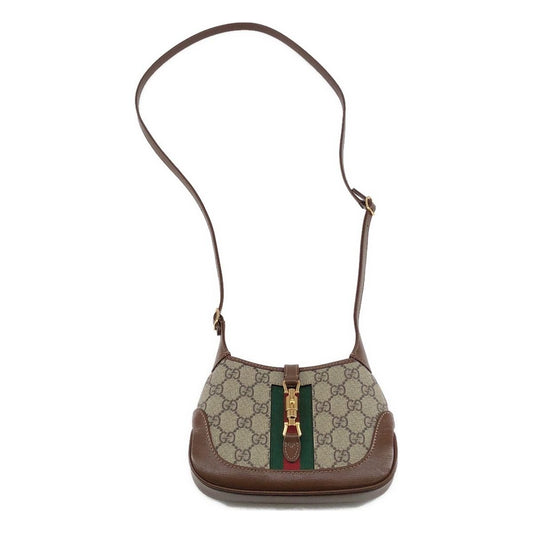 Gucci Jackie GG Supreme Shoulder Bag Beige